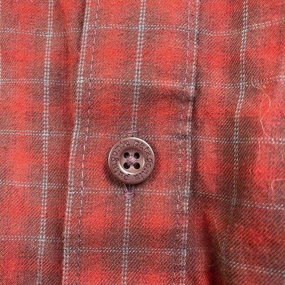 Patagonia Organic Cotton red size Large Men's Flannel Shirt - Picture 3 of 13